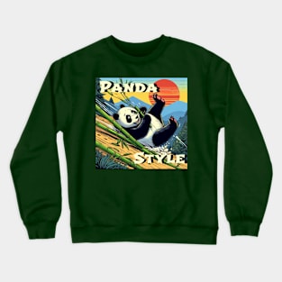 Funny panda style Crewneck Sweatshirt